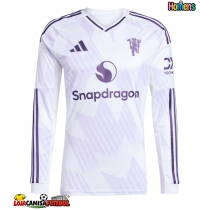 Camisa de Futebol Manchester United Equipamento Secundário 2025-26 Manga Comprida